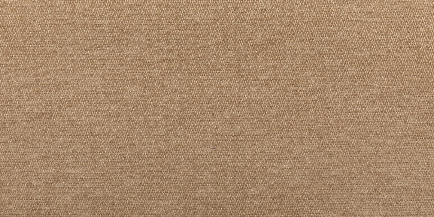Bekledingsstof van Leotex in camel kleur oftewel goudbruin. Deze warme structuurstof geeft een warme look die bestaat uit zandtinten. 